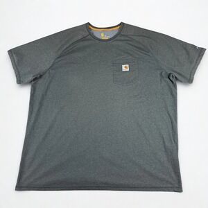 Carhartt Force Gray Relaxed Fit Pocket T Shirt Mens 3XL Workwear Performance